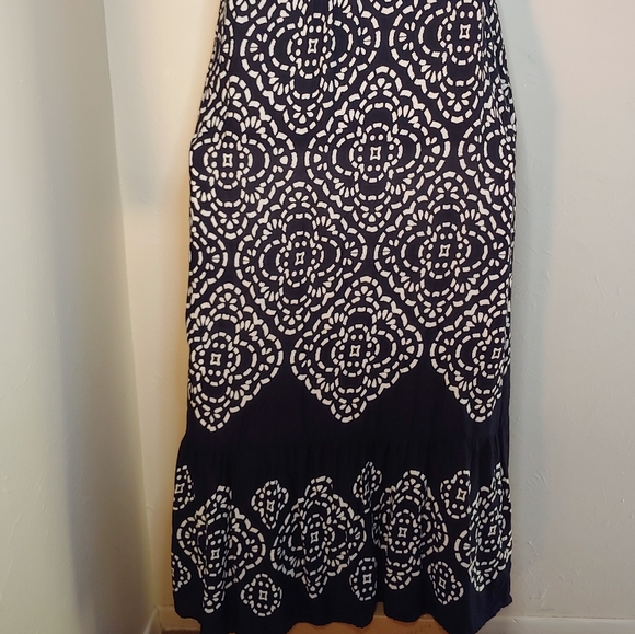 Motherhood Maternity Large Black&White Maxi Dress - Picture 6 of 16